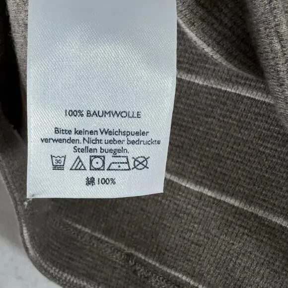 Eddie Bauer Crew Neck Sweater Men's 3XL Waffle Knit Pullover Brown Small Hole - Picture 11 of 15